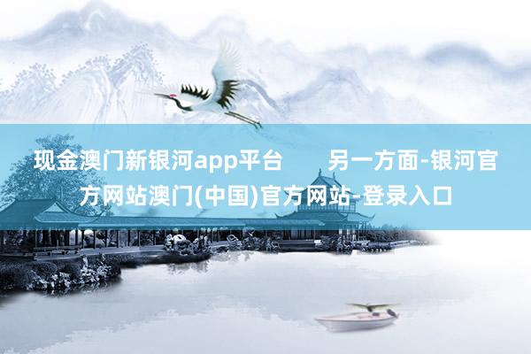 现金澳门新银河app平台       另一方面-银河官方网站澳门(中国)官方网站-登录入口