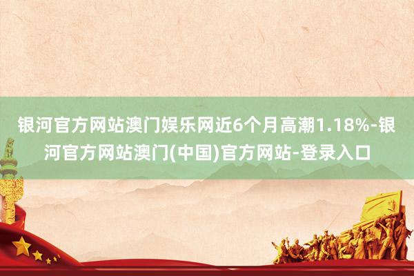 银河官方网站澳门娱乐网近6个月高潮1.18%-银河官方网站澳门(中国)官方网站-登录入口